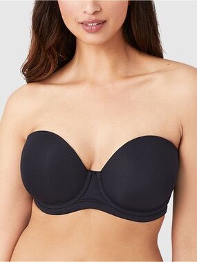 Wacoal Red Carpet Strapless Underwire Bra Black UK 32F